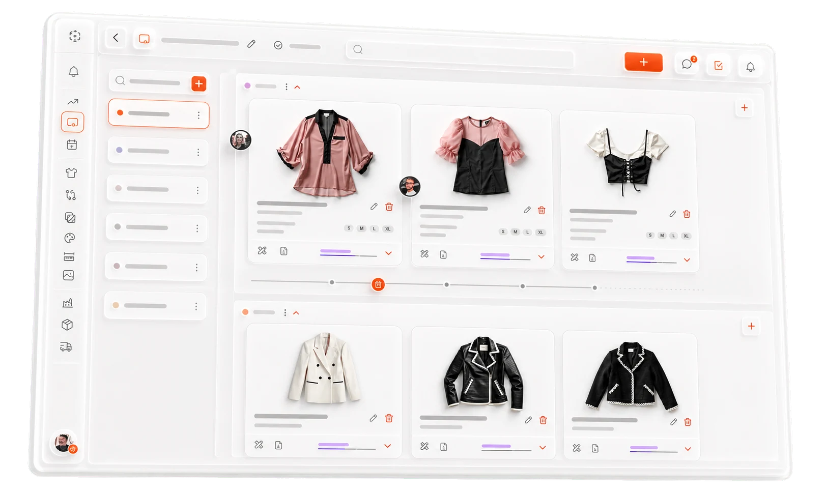 Lifecycle fashion assortment and collection planning workspace