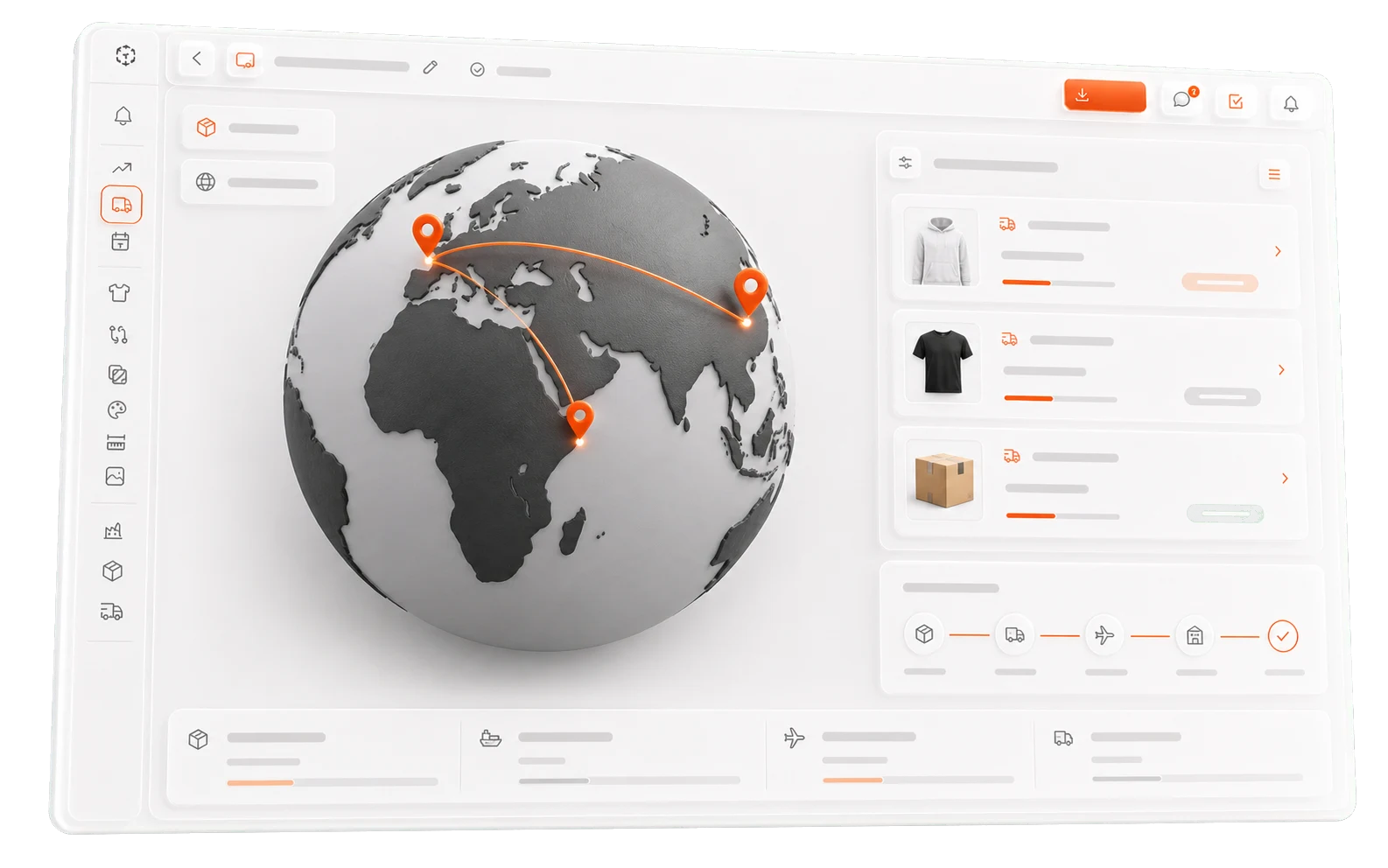 Lifecycle shipment tracking routes and locations